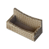 Protacini Breeze Beige Italian Crocodile Leather Business Card Holder
